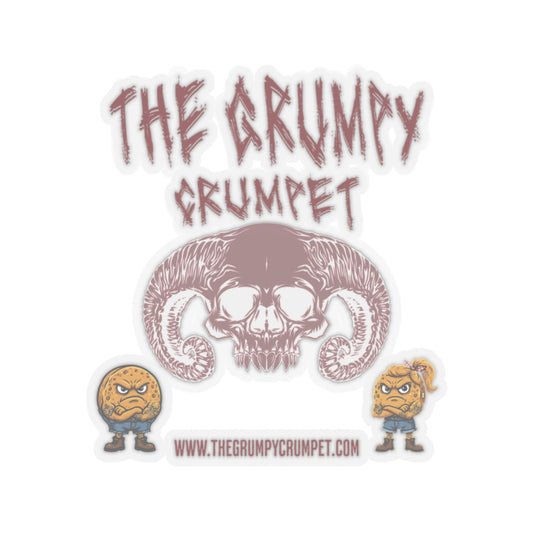 The Grumpy Crumpet Skull Logo